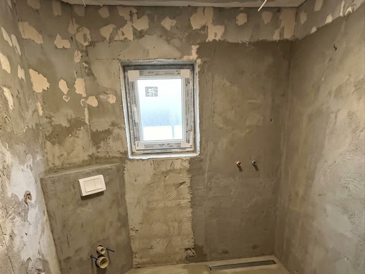 Badezimmer im Rohzustand